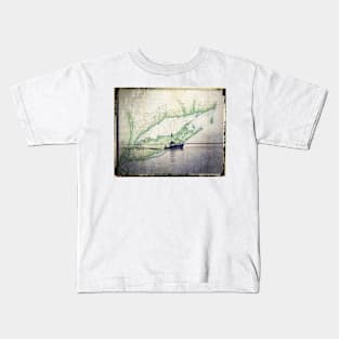 Sport Fishing Boat Kids T-Shirt